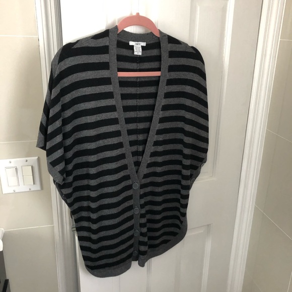 Bar III gray and black short sleeve cardigan - Picture 1 of 3
